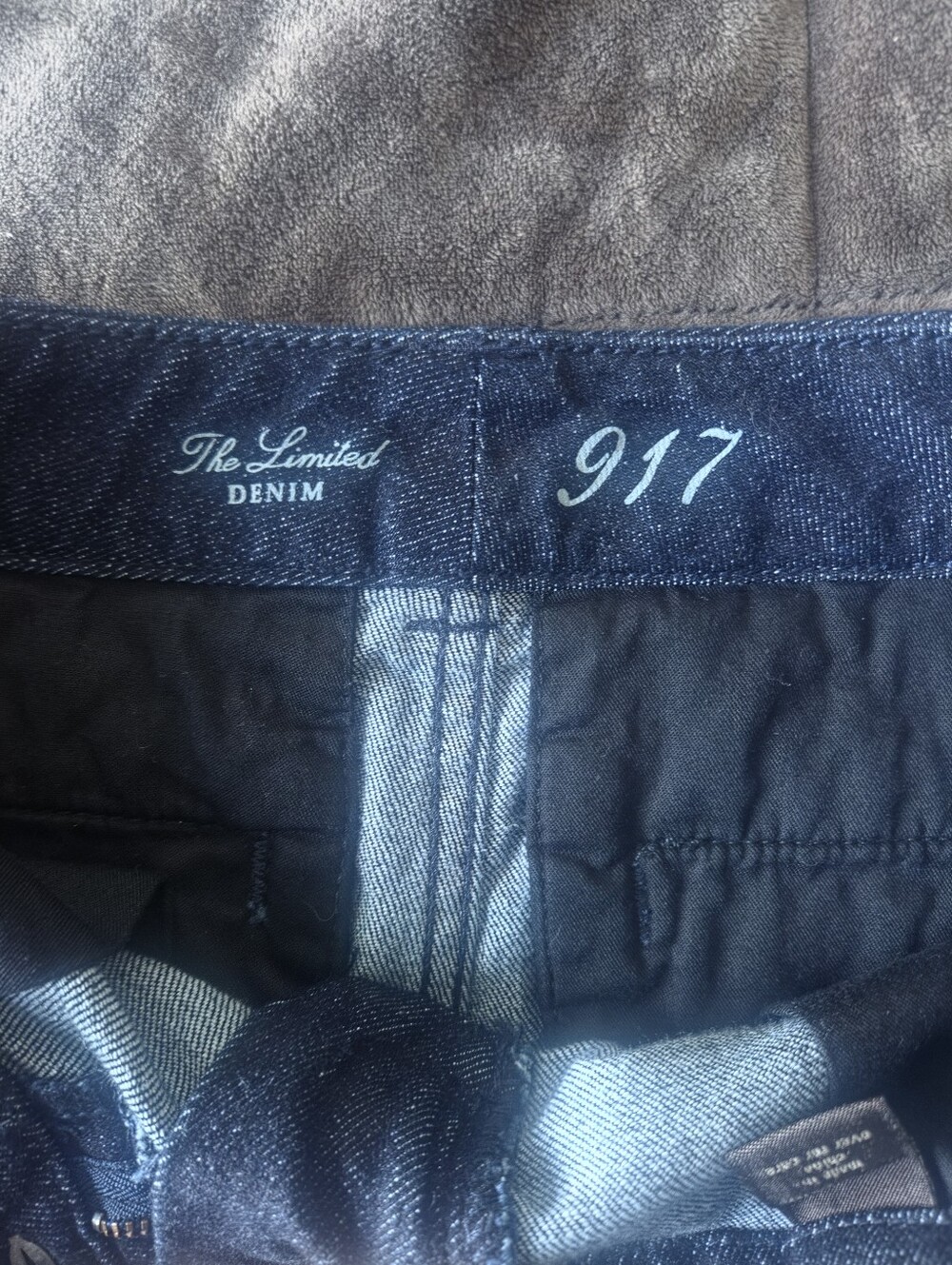 The Limited Dark Blue Denim-Look Shorts - Picture 4 of 5